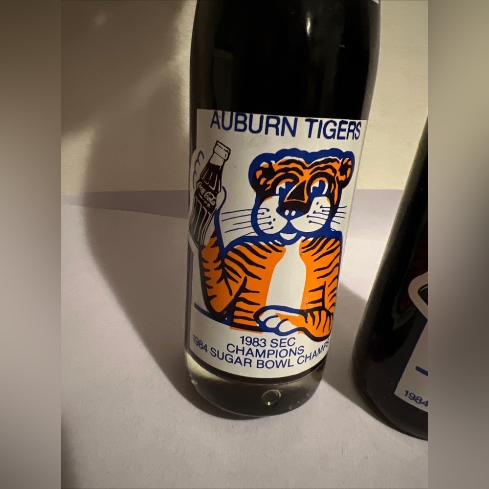 1983 Auburn Tigers SEC & Sugar Bowl Championship Commemorative Coke Bottles 2 - Picture 6 of 7